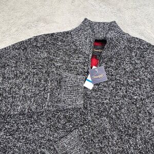 Threadgrit Mens XL Quarter Zip‎ BRAND NEW Fleece Lined Grey NWT